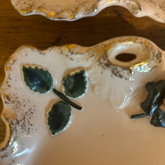 Antique Lefton 3 Piece Trinket Set - Picture 4 of 7